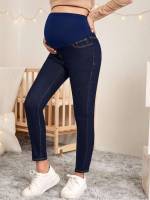 Plain Black  Maternity Denim 2875