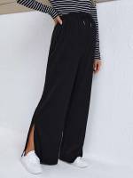  Loose Black Long Maternity Leggings 2396