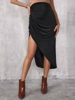  Long Asymmetrical Maternity Skirts 1041