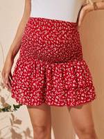  Short Ditsy Floral Maternity Skirts 3258