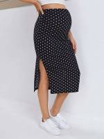 Black Boho Midi Maternity 7905