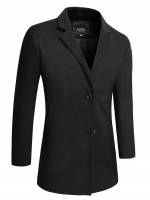 Long Sleeve Regular Fit Button Front Work Men Outerwear 2462