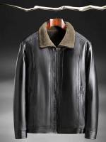  Regular Collar Black Men Coats 8311