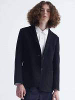 Long Sleeve Regular Fit Black Lapel Men Suits  Separates 7167