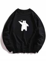  Casual Black Men Sweatshirts 755