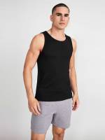  Basics Plain Men Tops 125