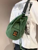 Drawstring Black Men Crossbody Bags 2685