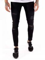 Black Ripped  Men Denim 187