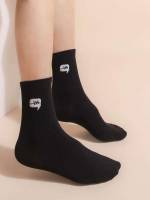  Letter Black Men Socks 3450