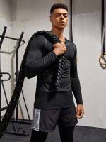 Plain V neck Men Activewear 3742