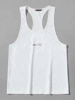  Regular Fit Letter Men Sports Tees  Tanks 4867