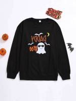 Halloween Round Neck Regular Men Sweatshirts 5934