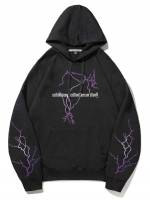 Long Sleeve Hooded Drawstring Men Sweatshirts 798