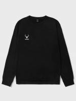 Letter Casual Black Men Sweatshirts 934