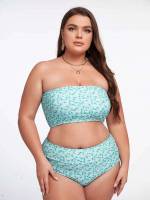  Plain Boho Plus Size Bikini Sets 924