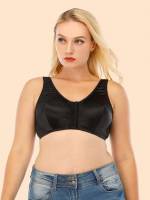   Plain Plus Size Bras  Bralettes 2933