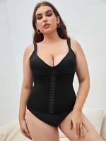   Plain Plus Size Corsets  Shapewear 7126