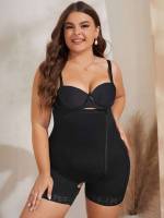  Black Contrast Lace Plus Size Corsets  Shapewear 2748