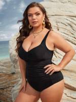   Elegant Plus Size Beachwear 3008