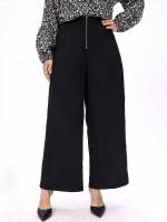  Regular Fit Zipper Plus Size Pants 917