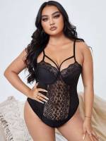  Black  Plus Size Sexy Lingerie 8449