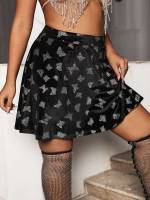   Black Plus Size Skirts 4925