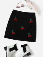   Fruit&Vegetable Plus Size Sweater Skirts 3043