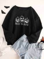 Casual Regular Regular Fit Plus Size Sweatshirts 656