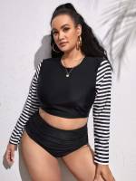   Ruched Plus Size Beachwear 6326