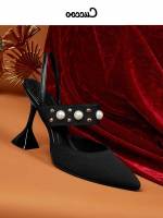  Black Pearls Women Pumps 2386