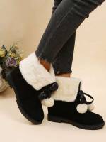 Plain Pom Pom  Shoes 7637