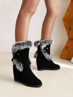 Black  Women Boots 6507