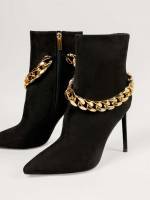  Chain Black Shoes 4933