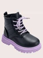  Plain  Kids Boots 8487