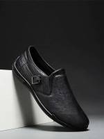  Black Buckle Men Shoes 8224