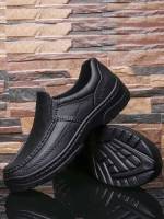 Black  Plain Dress Shoes 5696