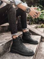 Black  Men Boots 123