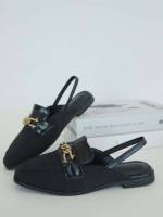  Plain Black Women Flats 715