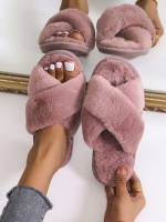 Letter Black Women Slippers 7189