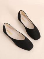  Black Plain Women Shoes 576