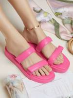  Black Plain Women Sandals 105