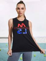 Regular Regular Fit Sleeveless Women Activewear 8663