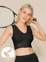 Short Sleeve Crop Plain Women Active Tops 2150