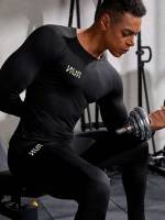  Round Neck Long Sleeve Men Activewear 4450