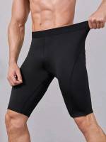  Black Regular Fit Men Active Bottoms 8163