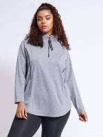 Long Sleeve Hooded Long Women Plus Activewear 4577