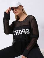 Round Neck Long Sleeve Sports 6775