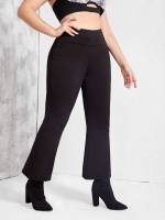  Black Regular Fit Women Plus Activewear 8844