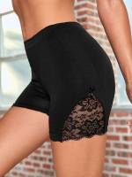  Black Plain Women Active Bottoms 166