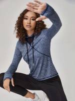  Long Sleeve Contrast Mesh Women Activewear 1780